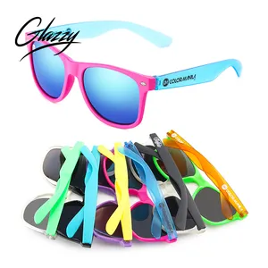 Glazzy क्लासिक डिजाइन Gafas कस्टम सूरज चश्मा धूप का चश्मा बहु रंग यूनिसेक्स प्रचार कस्टम लोगो धूप का चश्मा