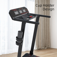 Fanpo, máquina de correr portátil de alta resistencia con control de aplicación, almohadilla para caminar, pantalla LED, cinta de correr eléctrica para el hogar