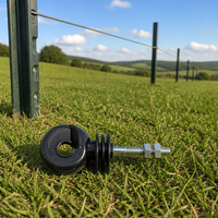 HPS FENCE Easy Install PP Schroeftype Elektrische Omheining Isolator voor Veehouderij voor Metaalpaal Omheiningen
