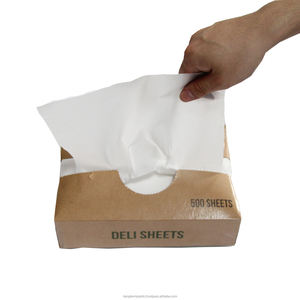 Feuilles de protection transparentes jetables en PEHD de qualité alimentaire, film étirable en plastique antiadhésif, feuilles individuelles 10"x10.75" - Product Image 6