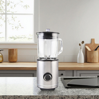 Mixeur Commercial Robuste en Verre Électrique Portable 400W à Vitesse Variable Silencieux pour Hôtels et Foyers – Vente en Gros