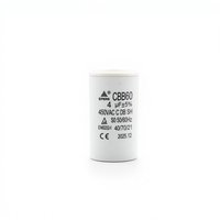 Condensateur de moteur CA EPERS CBB60 450VAC pour pompe à eau submersible, démarrage sécurisé, boîtier plastique 25x39mm, emballage carton détaillé