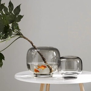 Vase nordique simple en verre transparent, arrangement de fleurs hydroponiques pour la décoration de table de salon - Product Image 2