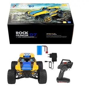 Kontrol Radio 4wd anak dan dewasa, mainan Rc Remote Control kendali jarak jauh, Brushless, logam Off Road, kecepatan tinggi 45km/jam