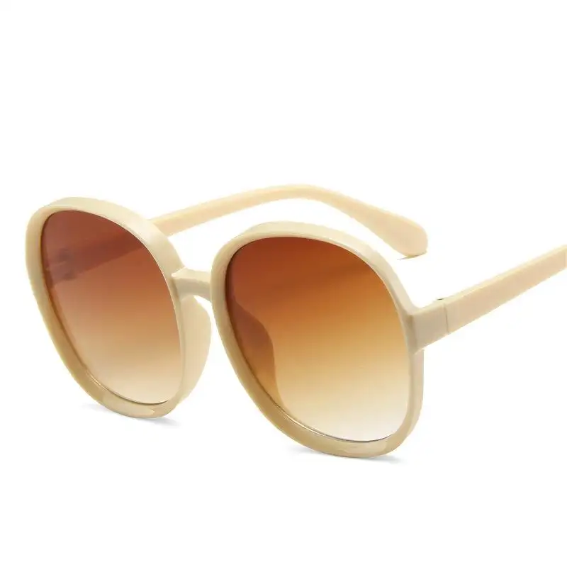 2023 Wholesale Retro Large Frame Trendy Sunglasses Fashion Oversize Round Frame Street Photo Sunglasses For Men And Women
