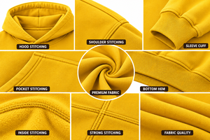 Sudadera con Capucha Amarilla para Hombre, Estilo Casual, con Bolsillo Frontal, Estampado de Araña, 100% Algodón, Corte Holgado, Invierno, Ecológica - Product Image 6
