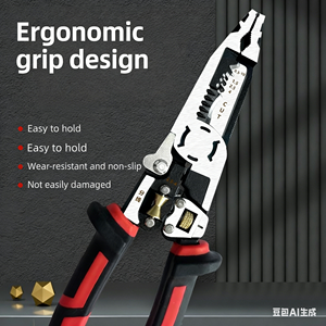 Nuevo Pelacables Multifuncional 10 en 1 <span class=keywords><strong>de</strong></span> Grado Industrial para Electricistas, Uso en Circlips, Bricolaje, OEM, Acero Aleado, Mordazas Puntiagudas, Personalizado - Product Image 4