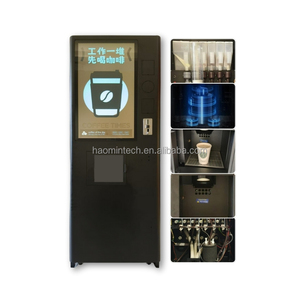 Commercial <b>Coffee</b> Maker Vending <b>Machine</b> <b>Touch</b> <b>Screen</b> Hot and Cold <b>Coffee</b> with Coin/cash Payment - Product Image 5