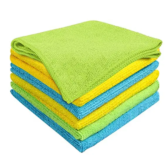 Groothandel Dagelijkse Schone Microfiber Auto Wassen Handdoek Herbruikbaar Raam Keukenhanddoeken Vaatdoeken Absorberende Microvezel Reinigingsdoek