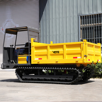 VOTE NEW Mini Dumper sur chenilles 2 tonnes 3 tonnes, moteur diesel, agricole, hydraulique, prix des camions à benne basculante