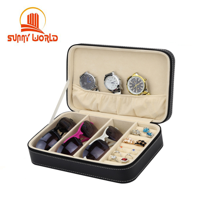 Индивидуальный Органайзер из искусственной кожи для хранения ювелирных изделий, очков, часов