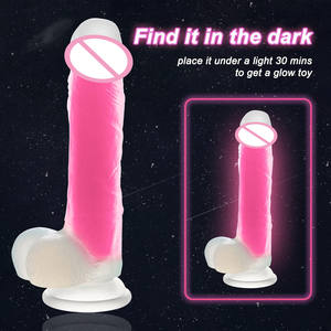 Pene seguro de silicona realista para hombres, consolador de 8 pulgadas que brilla en la oscuridad con ventosa fuerte, Juguetes sexuales para adultos para mujeres, hombres, parejas - Product Image 3