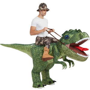 Disfraz Inflable de Dinosaurio Unisex, Divertido para Fiestas de Halloween, Tiranosaurio Rex para Niños y Adultos - Product Image 1