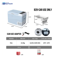 Refrigerador Portátil para Auto de 18L, 22L, 28L, 39L y 49L, 12/24V DC y 220V AC, Congelador con Compresor para Uso Doméstico y en Vehículos