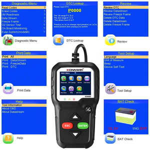 סורק רכב אוניברסלי konnwi kw680 obd אבחון מנוע מערכת סורק קוד תקלה עבור רוב 12v <span class=keywords><strong>obd2</strong></span> מכוניות פרוטוקול <span class=keywords><strong>obd2</strong></span> - Product Image 4