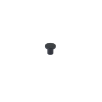 Bouton cylindrique en Zamak noir mat, moderne, installation facile, fabrication OEM, haute qualité, pour armoire, commode, tiroir de cuisine