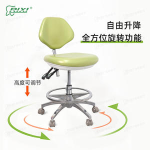 Fauteuil de dentiste hydraulique X3, certifié SGS, dossier réglable argenté, fauteuil de traitement médical et esthétique - Product Image 2