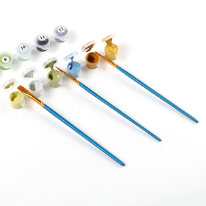 Haute qualité 10 pièces artiste Nylon pinceau ensemble pour <span class=keywords><strong>peinture</strong></span> par numéros Kit acrylique <span class=keywords><strong>aquarelle</strong></span> dessin Art fournitures - Product Image 4