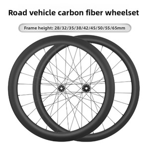 Selbstgefertigter Carbon-Faser T700/T800 Matt-Finish Rennrad-Laufradsatz 38/50/60/73 Rahmenhöhe Schnellspanner Scheibenbremse - Product Image 2