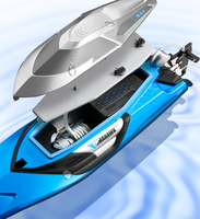 Bateau télécommandé RC 2,4 GHz, modèle de simulation de bateau rapide, électrique, haute vitesse, pour enfants, piles incluses, utilisable dans les piscines et les lacs