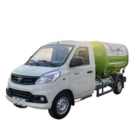 Camion compacteur de déchets Foton 4x2 3 cm³ avec bras de ramassage, moteur diesel Euro 6, transmission manuelle