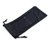 Pochette à lunettes en velours avec cordon de serrage, logo personnalisé, sac de rangement portable pour lunettes de soleil