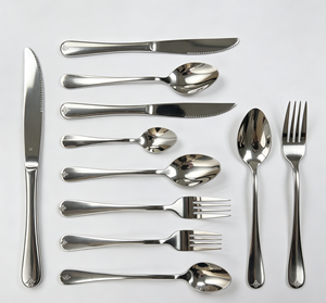 Ensemble <span class=keywords><strong>de</strong></span> <span class=keywords><strong>couverts</strong></span> en acier inoxydable FLEY, élégant, pour hôtel, <span class=keywords><strong>restaurant</strong></span>, mariage, banquet, service <span class=keywords><strong>de</strong></span> traiteur - Product Image 3