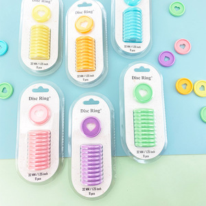 DIY Planner Đĩa Ràng Buộc Máy Tính Xách Tay Acrylic Màu Rắn Trong Suốt Nhựa Trái Tim Cuốn Sách 24 Mét 28 Mét 32 Mét Đĩa Ràng Buộc Ràng Buộc Nhẫn - Product Image 1