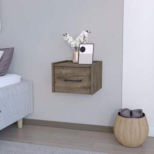 Nightstand ลอยสีน้ำตาลเข้มสำหรับห้องนอนผลิตภัณฑ์ calion - Product Image 1