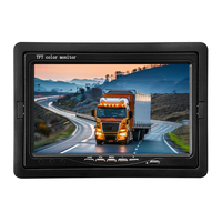 Moniteur de recul de voiture à écran tactile TFT HD large de 7 pouces, écran de bureau pour l'aide au recul du véhicule
