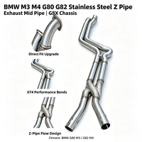 Sistema de Escape Estilo GT4 Personalizado para BMW, Tubo Intermedio G80 M3 G8X G82 M4, Tubos de Escape de Acero Inoxidable de Alto Rendimiento Tipo Z