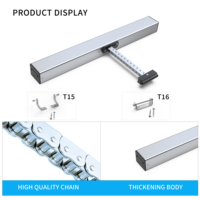 Abreventanas Eléctrico de Cadena de Alta Potencia 600N DC24V IP66 Impermeable con Carrera de 300mm para Claraboyas y Sistemas de Ventanas Inteligentes
