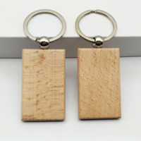 Porte-clés en bois écologique gravé au laser avec logo personnalisé, forme personnalisée - artisanat DIY, porte-clés en bois vierge