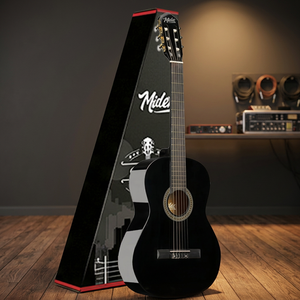 Guitarra Clásica 4/4 SUNBURST con Varilla de Ajuste, Mástil de Sapele, Diapasón de Palisandro y Funda Acolchada |   Midex CG-270BK - Product Image 3
