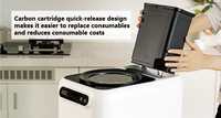 Broyeur de déchets alimentaires silencieux 3L sans odeur, broyeur d'os, filtre à charbon 1000g, compostage automatique domestique, acier inoxydable