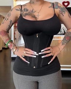 Faja Reductora de Cintura para Mujer, Faja Moldeadora con Cierre, Control de Abdomen, Moldea la Figura en Forma de Reloj de Arena - Product Image 1