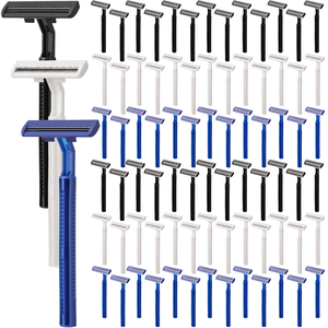 มีดโกนหนวดแบบใบมีดคู่สำหรับผู้ชาย แบบใช้แล้วทิ้ง - Product Image 1