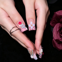 Ongles à presser en acrylique faits à la main en gros, style bec de canard