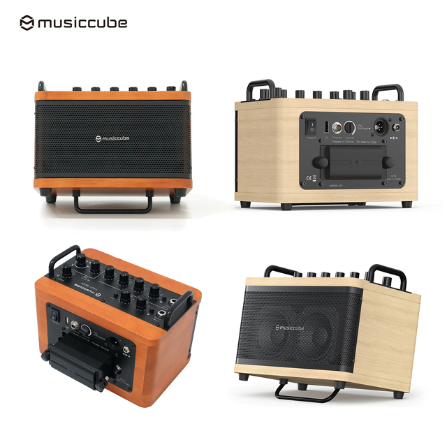 Musiccube D2 Electric Guitar Amplifier Loudspeaker Wedding Concert Church Loudspeaker Bass Combo Live Stream Practice OEM