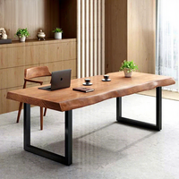 Ensemble bureau et chaise multifonctionnel en bois massif minimaliste pour le bureau, la maison, la formation et l'étude
