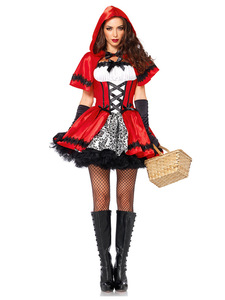<span class=keywords><strong>Disfraz</strong></span> de Caperucita Roja para <span class=keywords><strong>Mujer</strong></span>, <span class=keywords><strong>Disfraz</strong></span> de Halloween, <span class=keywords><strong>Disfraz</strong></span> de Personaje de Cuento de Hadas con Capa Roja para Adultos - Product Image 6