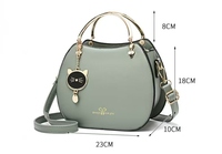 Nouveau Sac à Bandoulière Portable en Cuir PU pour Femme 2026 avec Fermeture Éclair, Petit Sac de Luxe avec Pendentif Chat, Sac Bandoulière