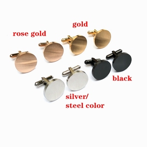 Biểu Tượng Tùy Chỉnh Khuy Măng Sét Mạ Vàng Thép Không Gỉ Trang Sức Sang Trọng Hình Học D16mm <span class=keywords><strong>18Mm</strong></span> 20Mm Vòng Khuy Măng Sét Cho Nam Giới Đám Cưới Đảng - Product Image 1