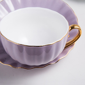 <span class=keywords><strong>Taza</strong></span> y platillo de cerámica de gran oferta, juego de tazas de té de <span class=keywords><strong>calabaza</strong></span> de la tarde de porcelana, 8 Uds. - Product Image 4