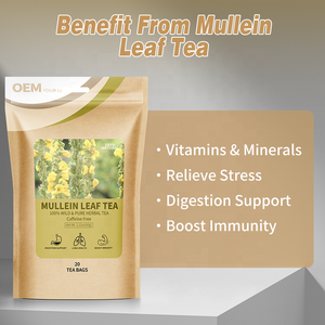 Té de Hoja de Gordolobo Herbal Natural Puro OEM en Oferta para la Limpieza Pulmonar y el Apoyo Respiratorio, Sin OMG, Apto para Adultos, Antioxidante - Product Image 2