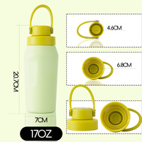 Bouteille d'eau en acier inoxydable de style brésilien de 20 oz, gourde sportive à double paroi isolée sous vide, anti-fuite, sans BPA, logo personnalisé