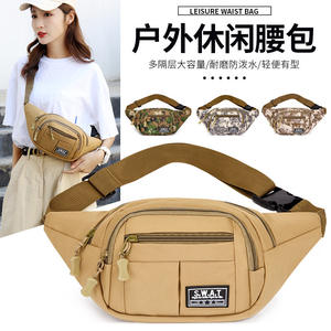 Riñonera de Tela Oxford para Hombre, Color Caqui, Ultraligera, Multifuncional, para Viajes de Ocio, Primavera 2025 - Product Image 3