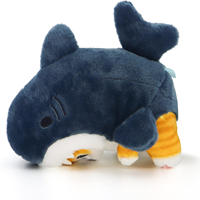 Vente en gros Kawaii 30 cm Requin Chat Peluche Animal Poupée en peluche Requin Chat Coussin Poupée Jouets