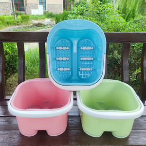 Bañera Portátil de Plástico para Pies con Función de Masaje, Tamaño Grande y Reforzado para Uso Adulto - Product Image 1