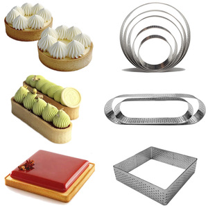Strumenti <span class=keywords><strong>per</strong></span> torte in acciaio inossidabile 304-<span class=keywords><strong>stampo</strong></span> <span class=keywords><strong>per</strong></span> Mousse traforato di forma quadrata e ovale <span class=keywords><strong>per</strong></span> crostate di frutta e altri dessert - Product Image 1